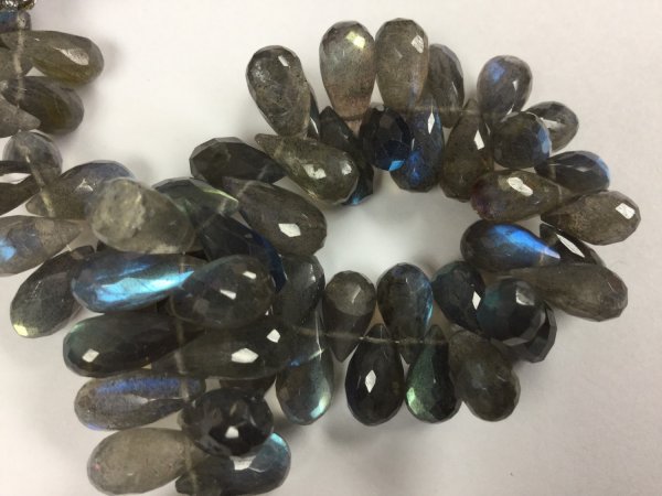 Labradorite Drops Faceted