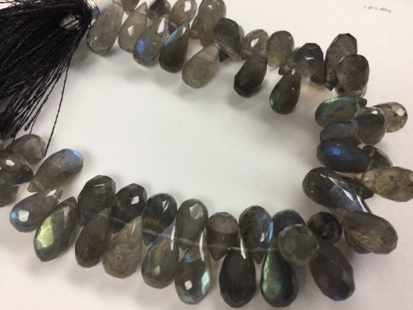 Labradorite Drops Faceted