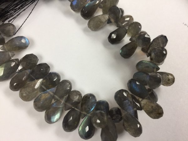 Labradorite Drops Faceted