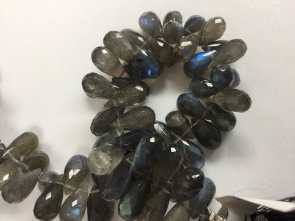 Labradorite Drops Faceted