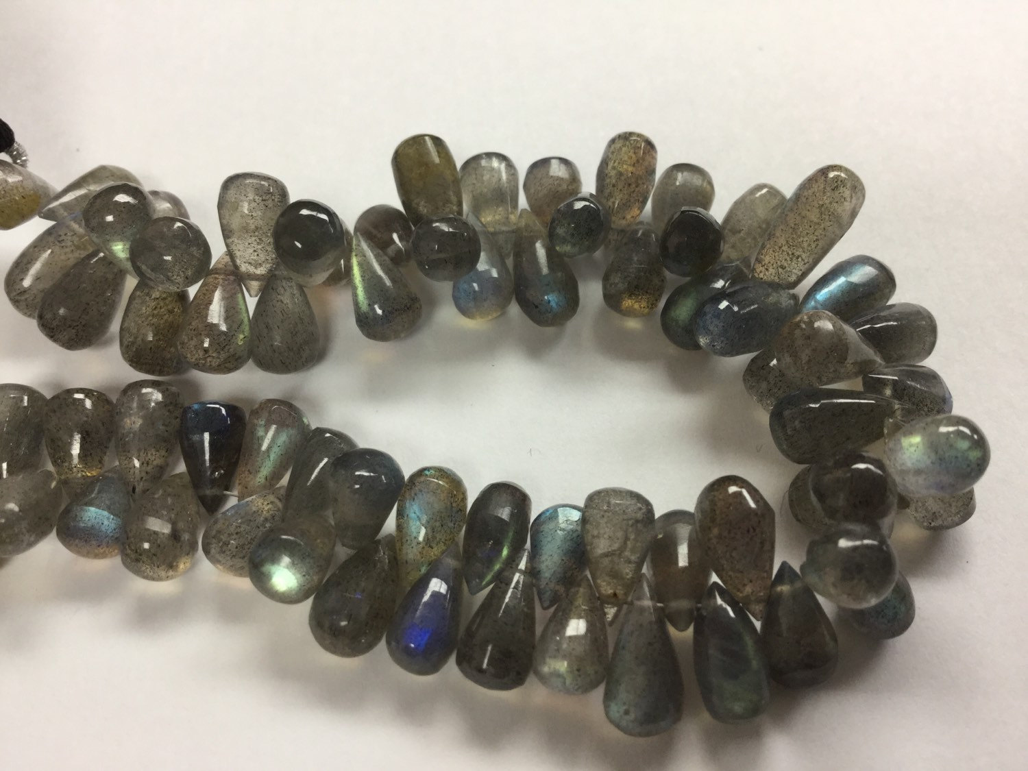 Labradorite Drops Faceted