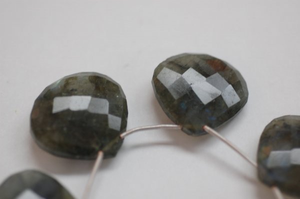 Labradorite Hearts Checker Board cut
