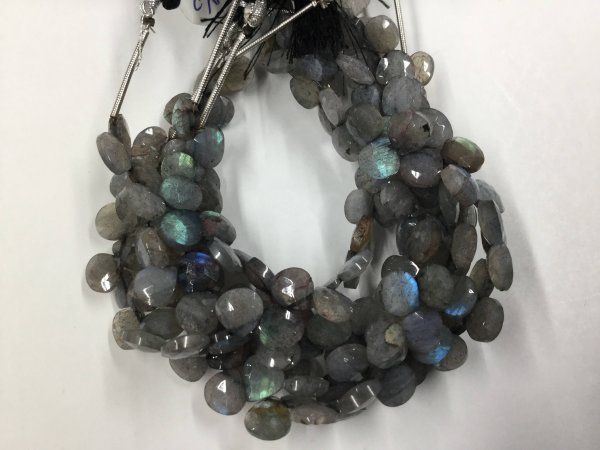 Labradorite Hearts Faceted