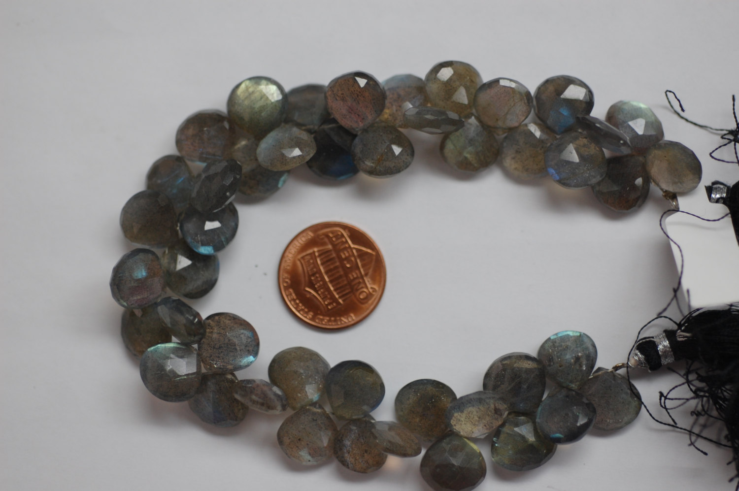 Labradorite Hearts Faceted