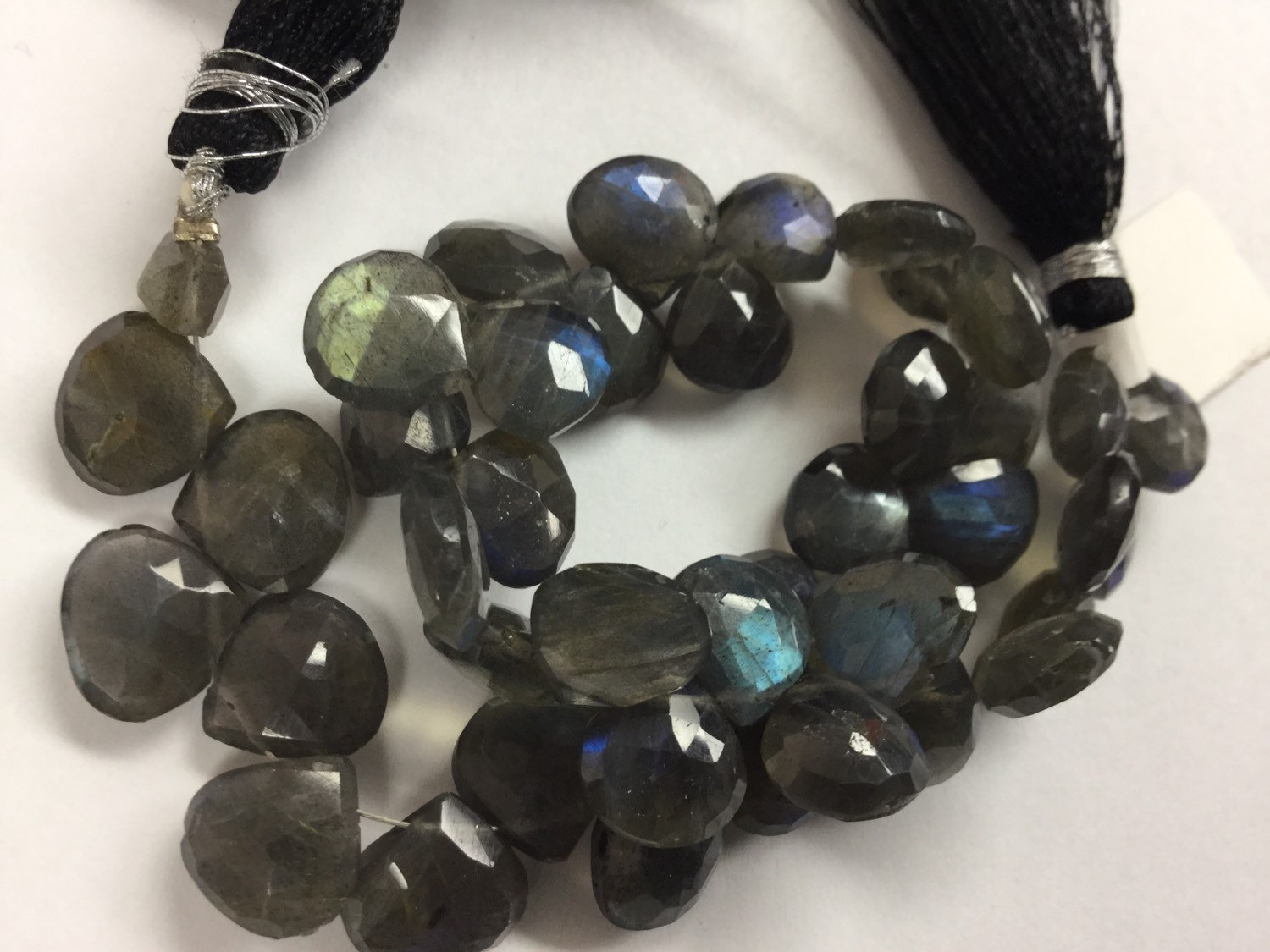 Labradorite Hearts Faceted