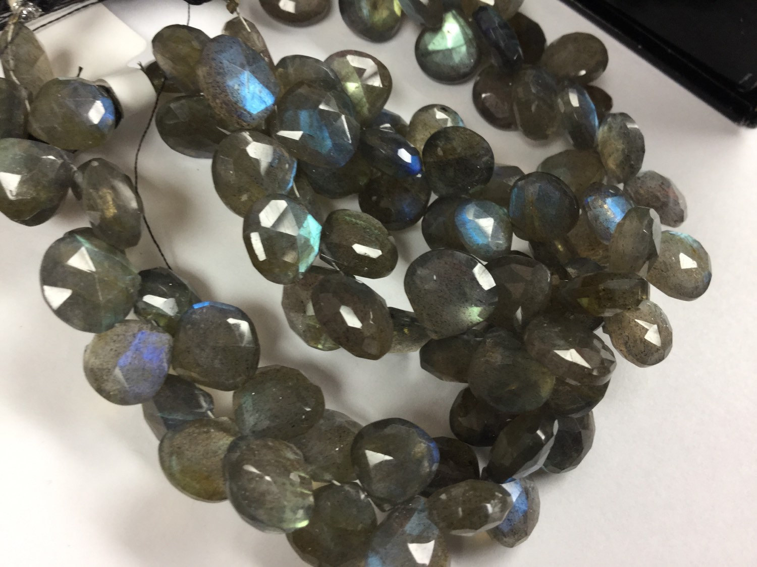 Labradorite Hearts Faceted