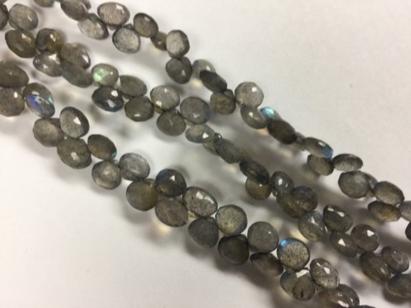 Labradorite Hearts Faceted