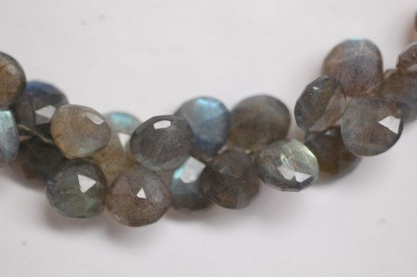 Labradorite Hearts Faceted