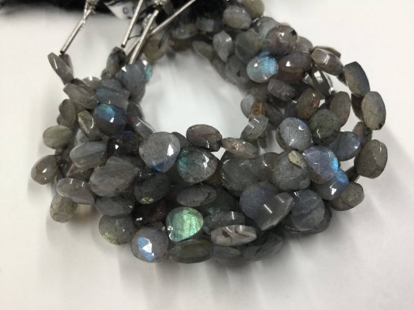 Labradorite Hearts Faceted