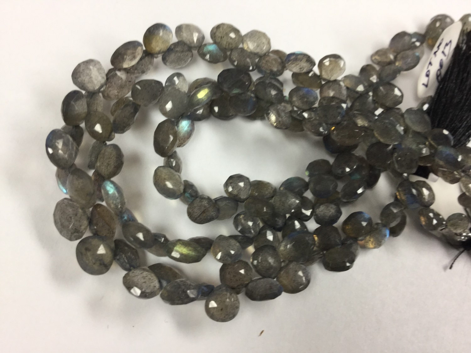 Labradorite Hearts Faceted