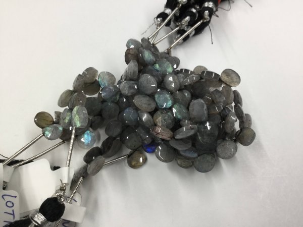 Labradorite Hearts Faceted