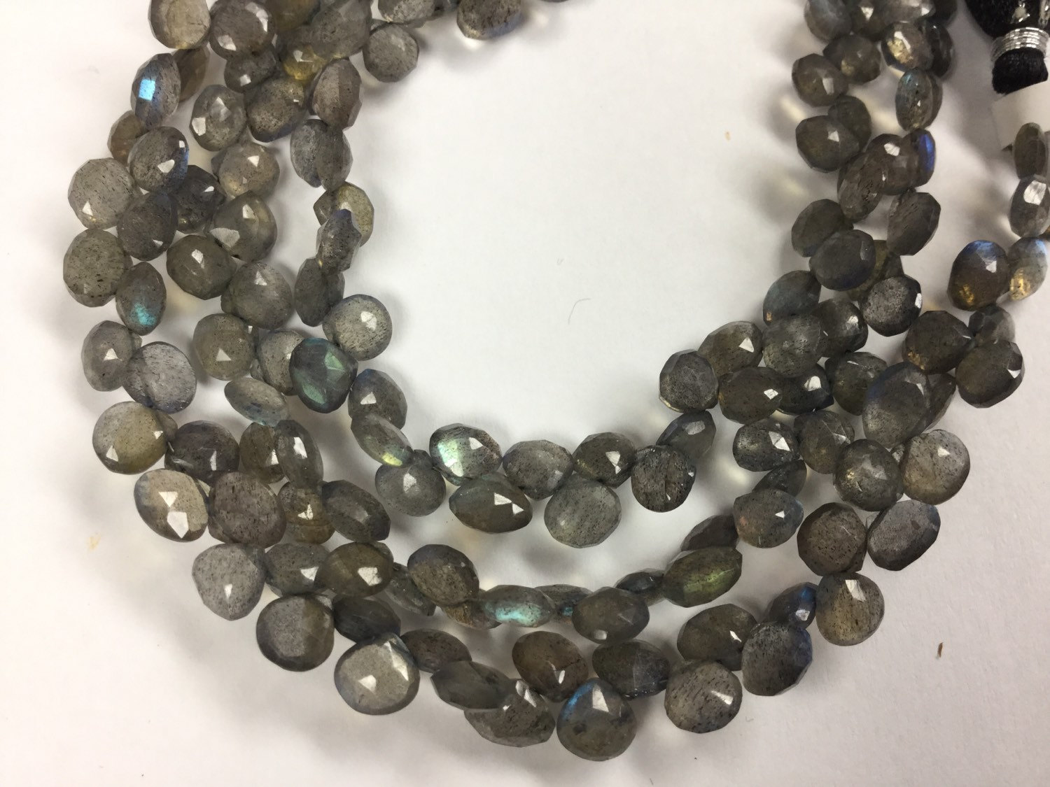 Labradorite Hearts Faceted