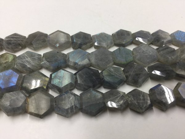 Labradorite Hexagon Faceted