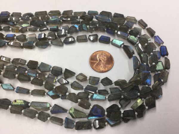 Labradorite Nuggets Faceted