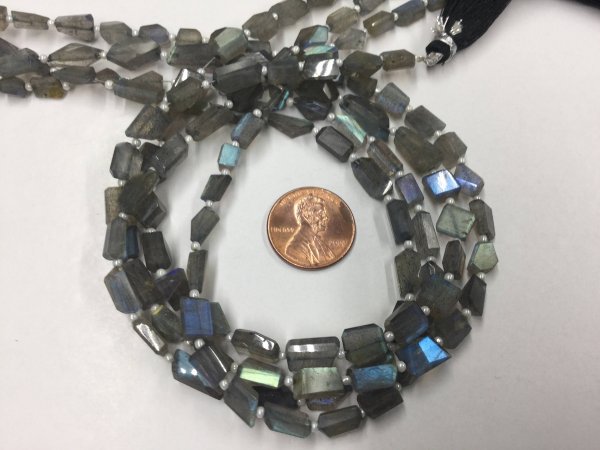 Labradorite Nuggets Faceted