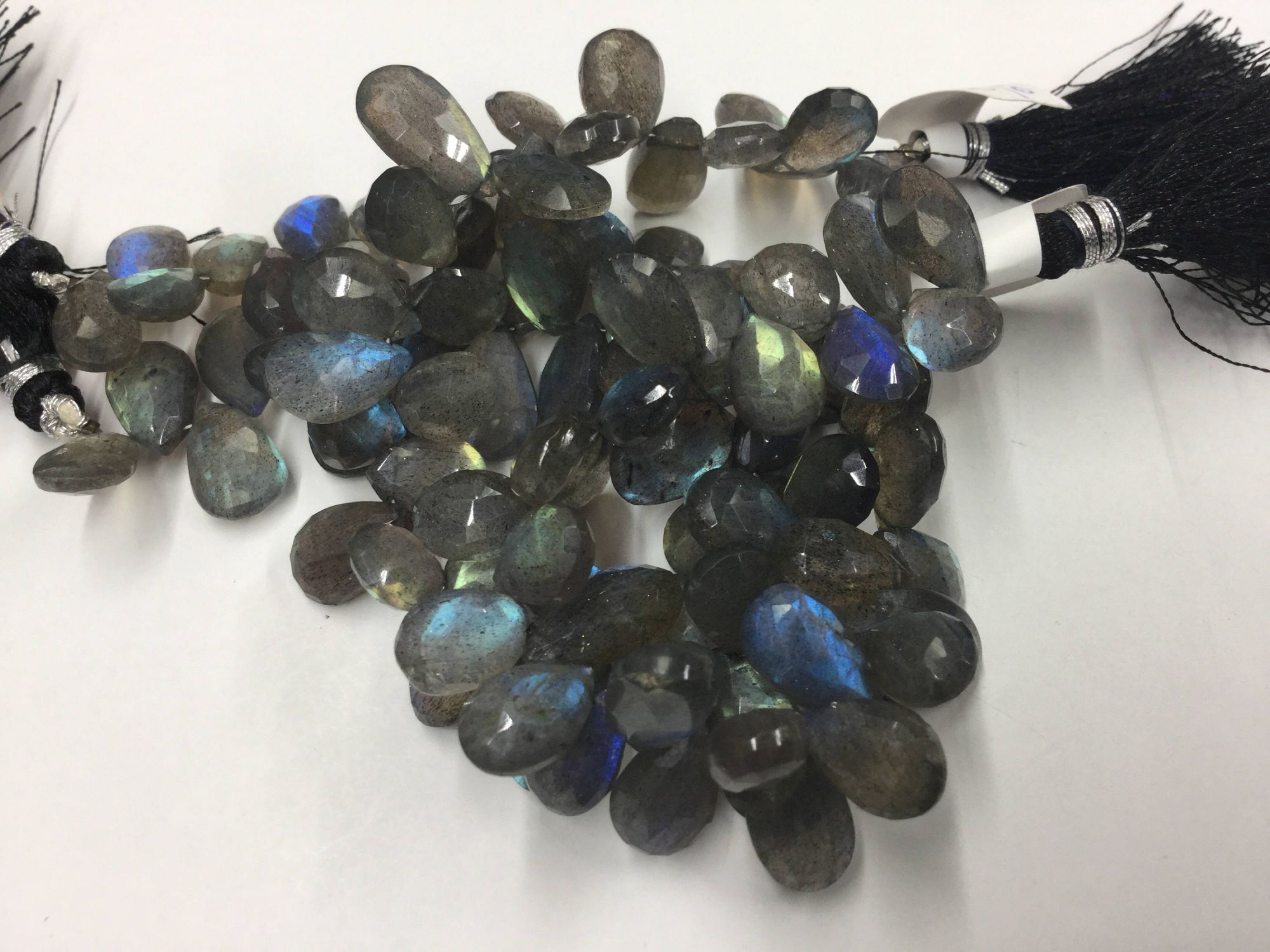 Labradorite Pears Faceted
