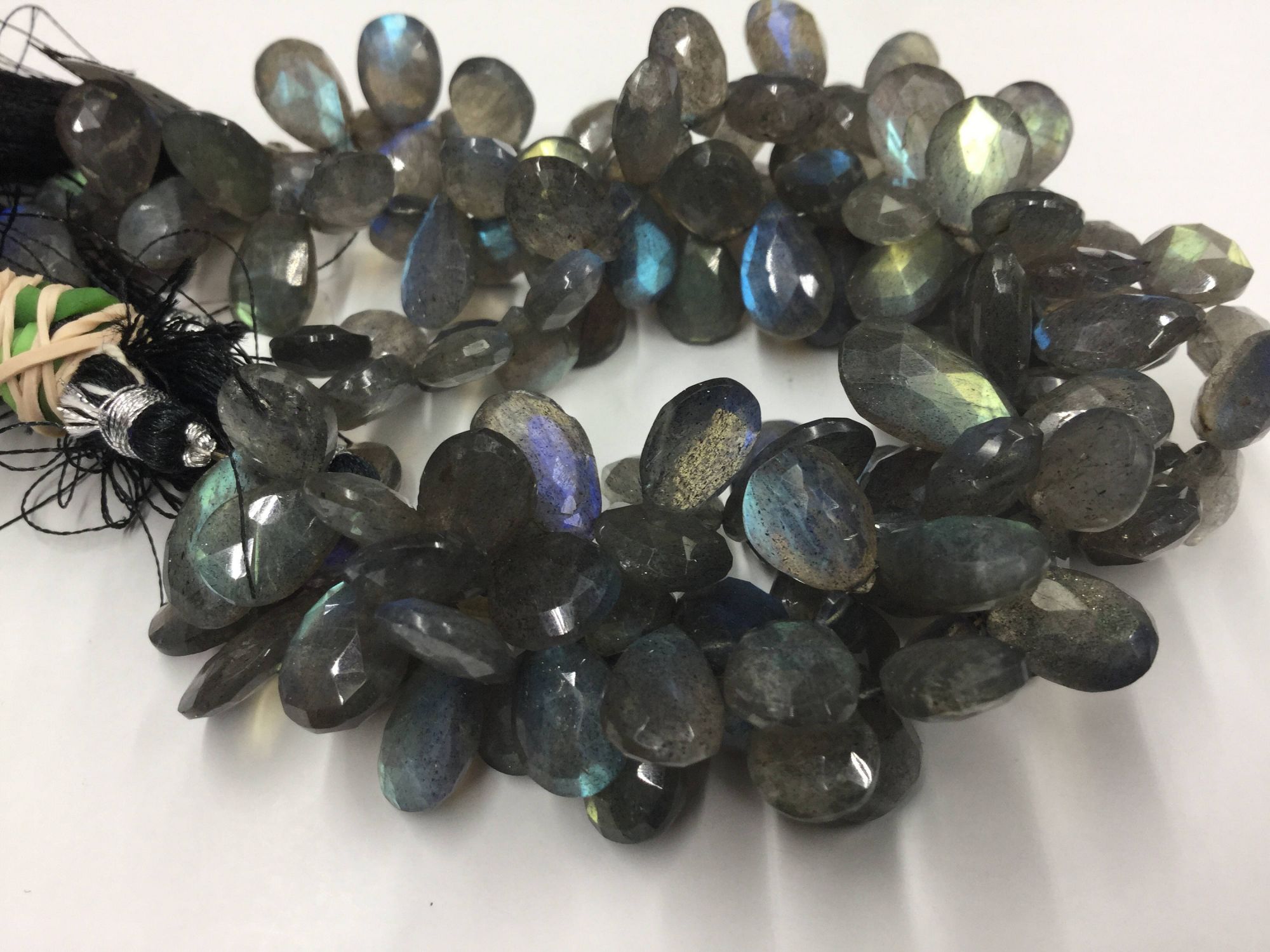 Labradorite Pears Faceted