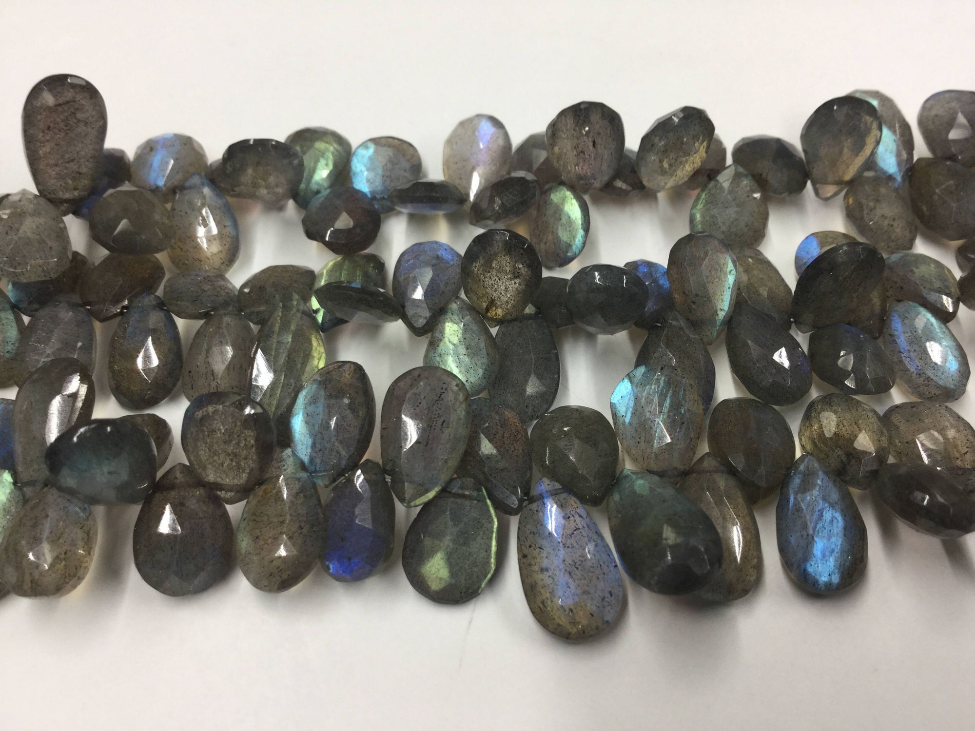Labradorite Pears Faceted