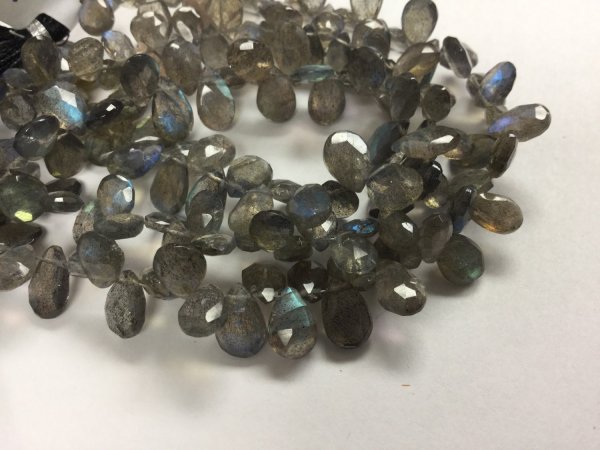 Labradorite Pears Faceted