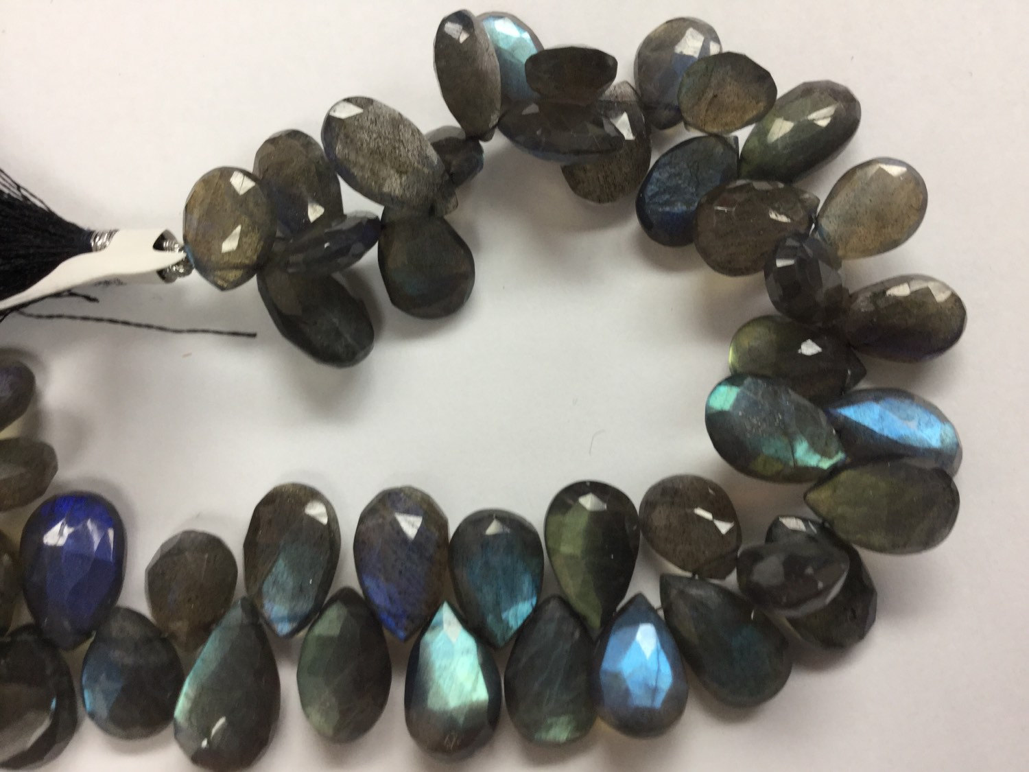 Labradorite Pears Faceted