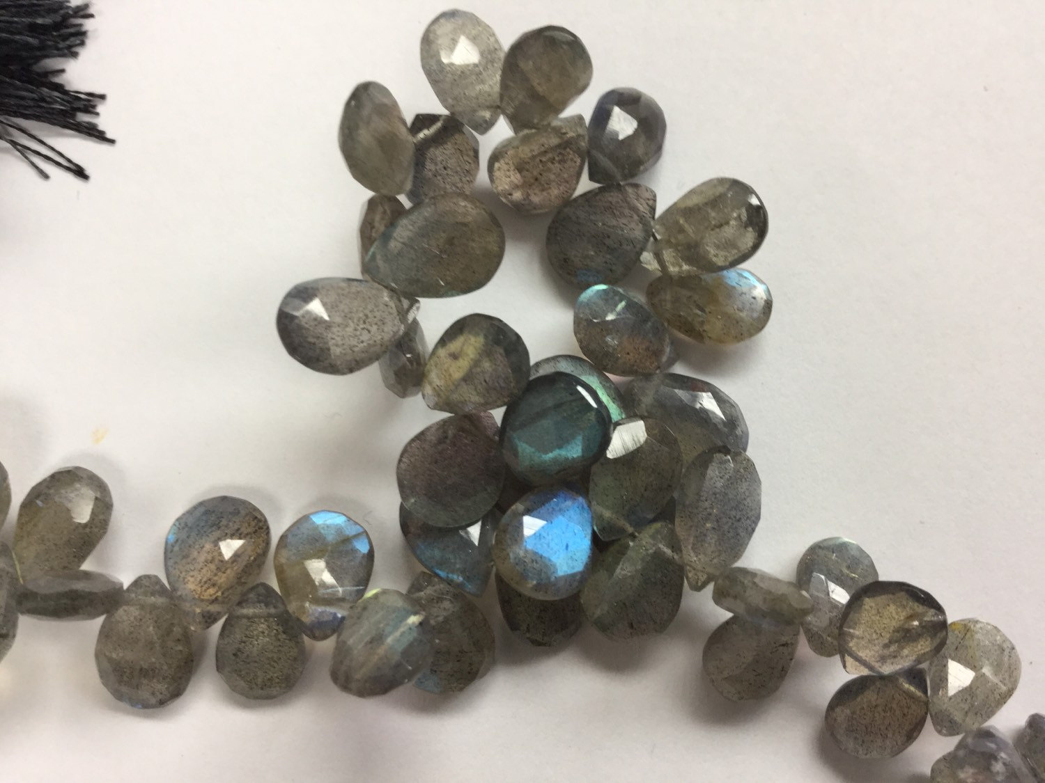 Labradorite Pears Faceted