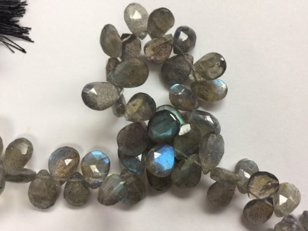 Labradorite Pears Faceted