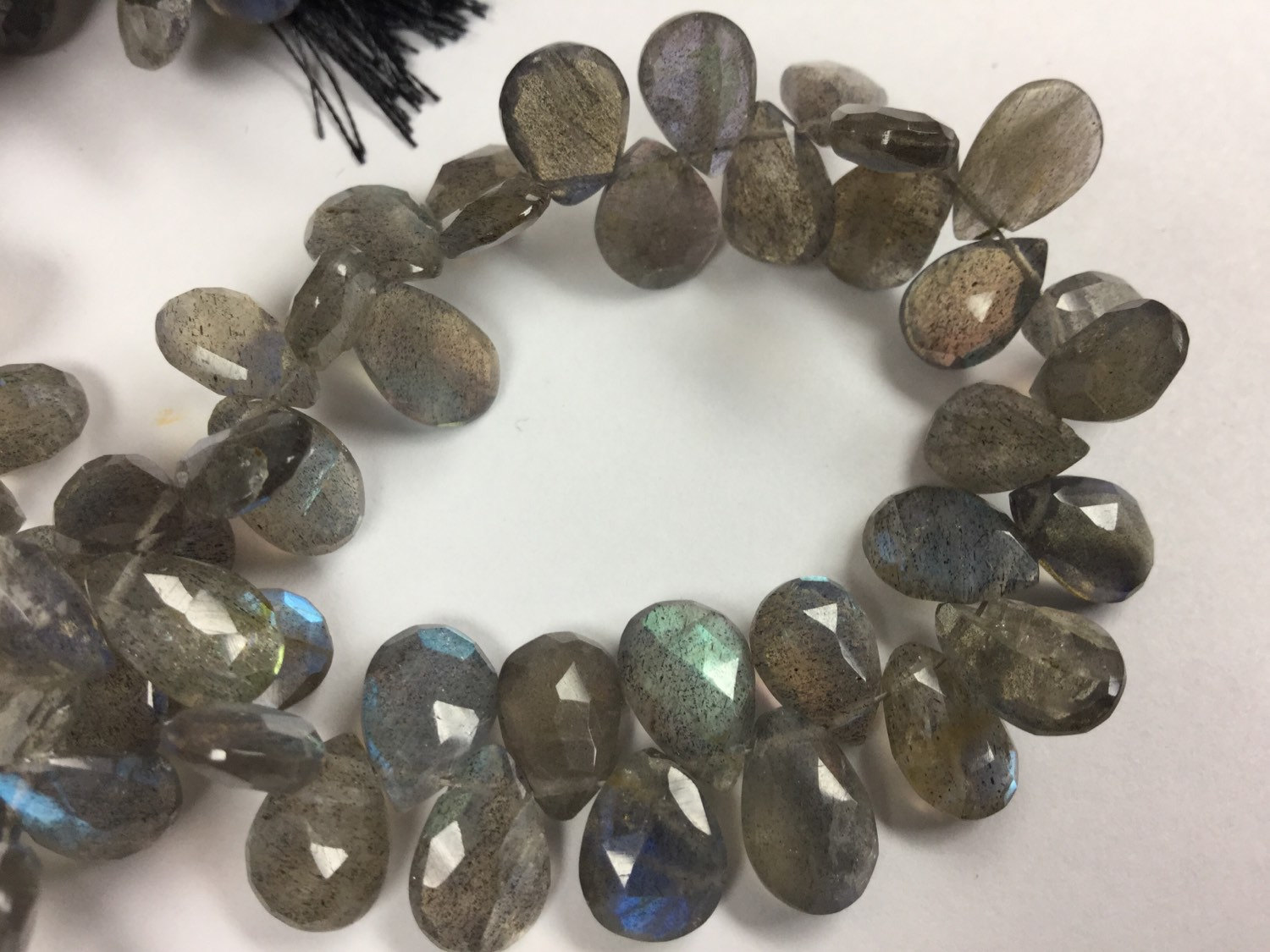 Labradorite Pears Faceted