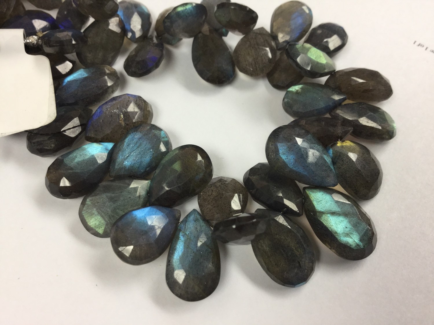 Labradorite Pears Faceted