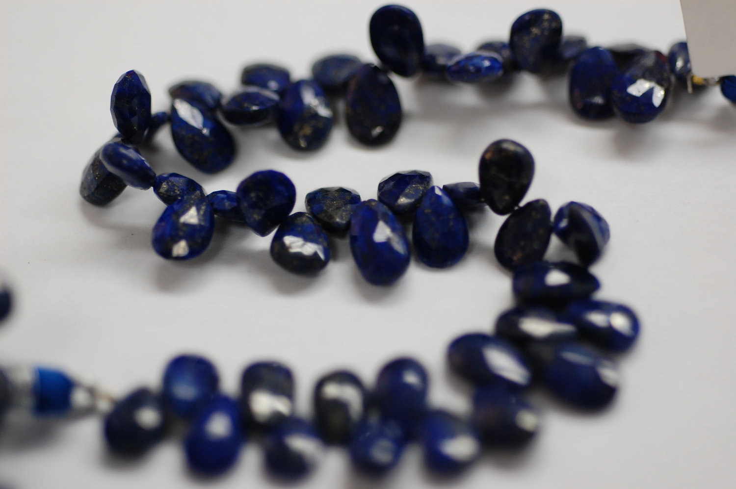 Lapis Pear Faceted