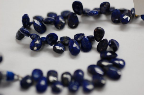 Lapis Pear Faceted