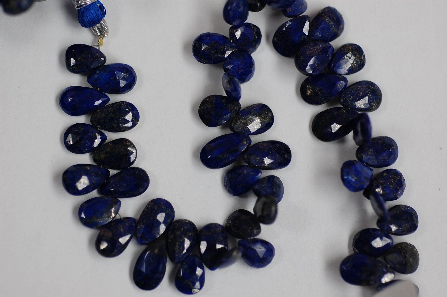 Lapis Pear Faceted