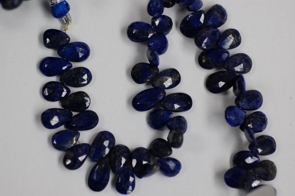 Lapis Pear Faceted