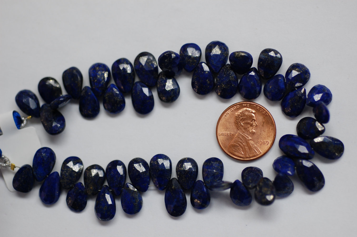 Lapis Pear Faceted
