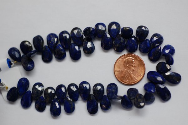Lapis Pear Faceted