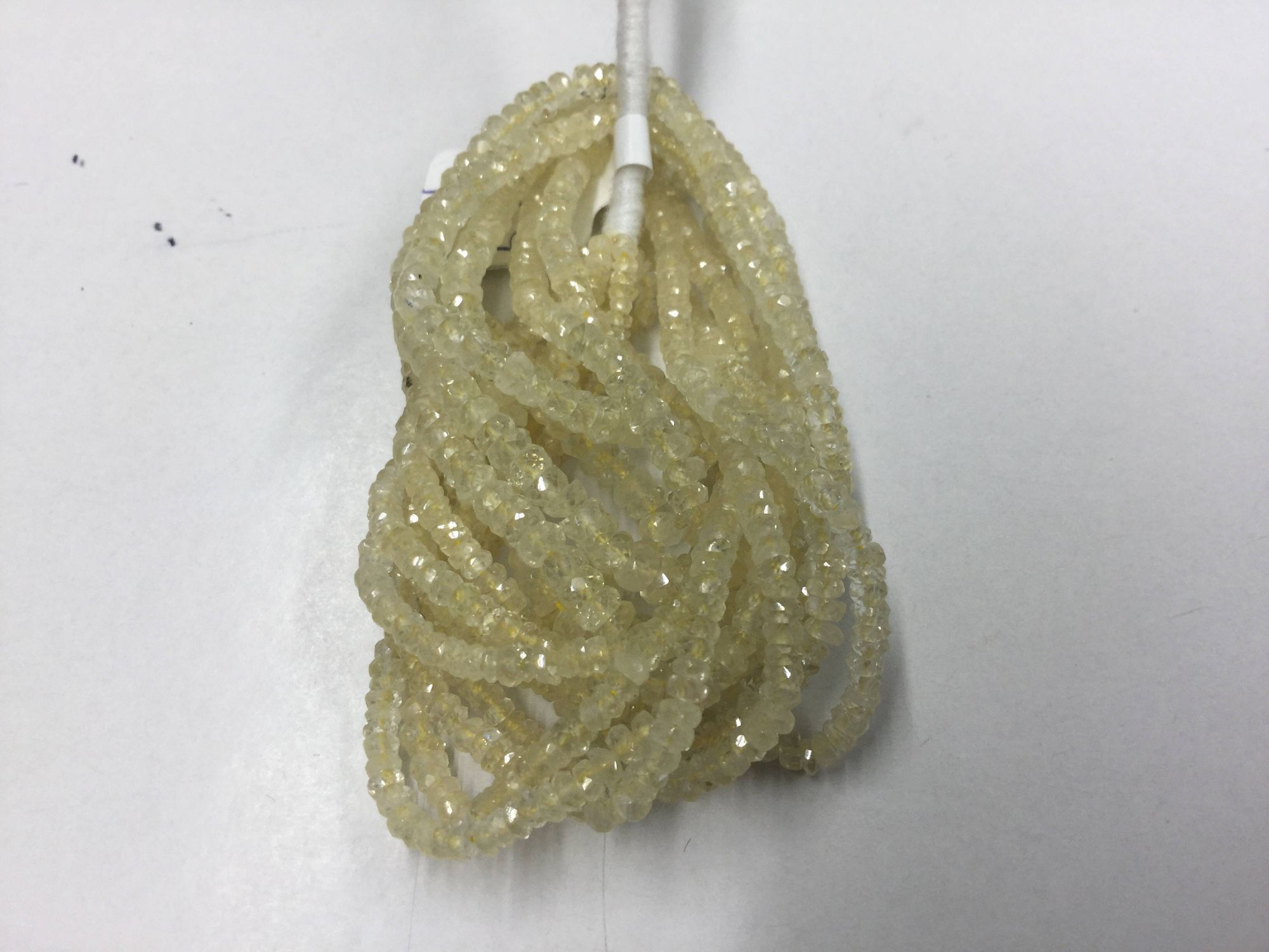 Lemon Sapphire Rondelles Faceted