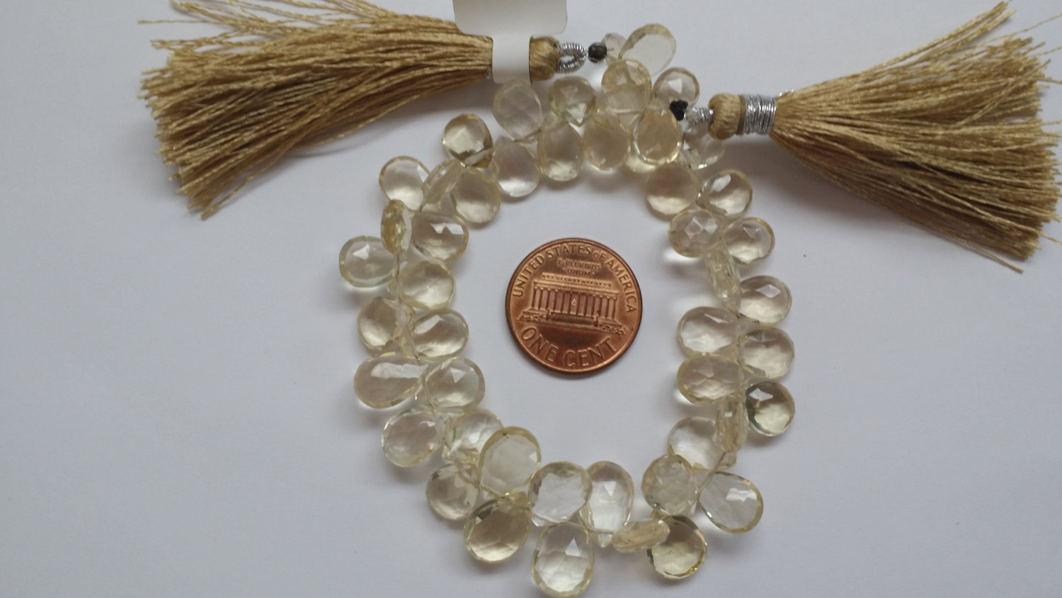 Light Beer Hydro Quartz Pear Faceted