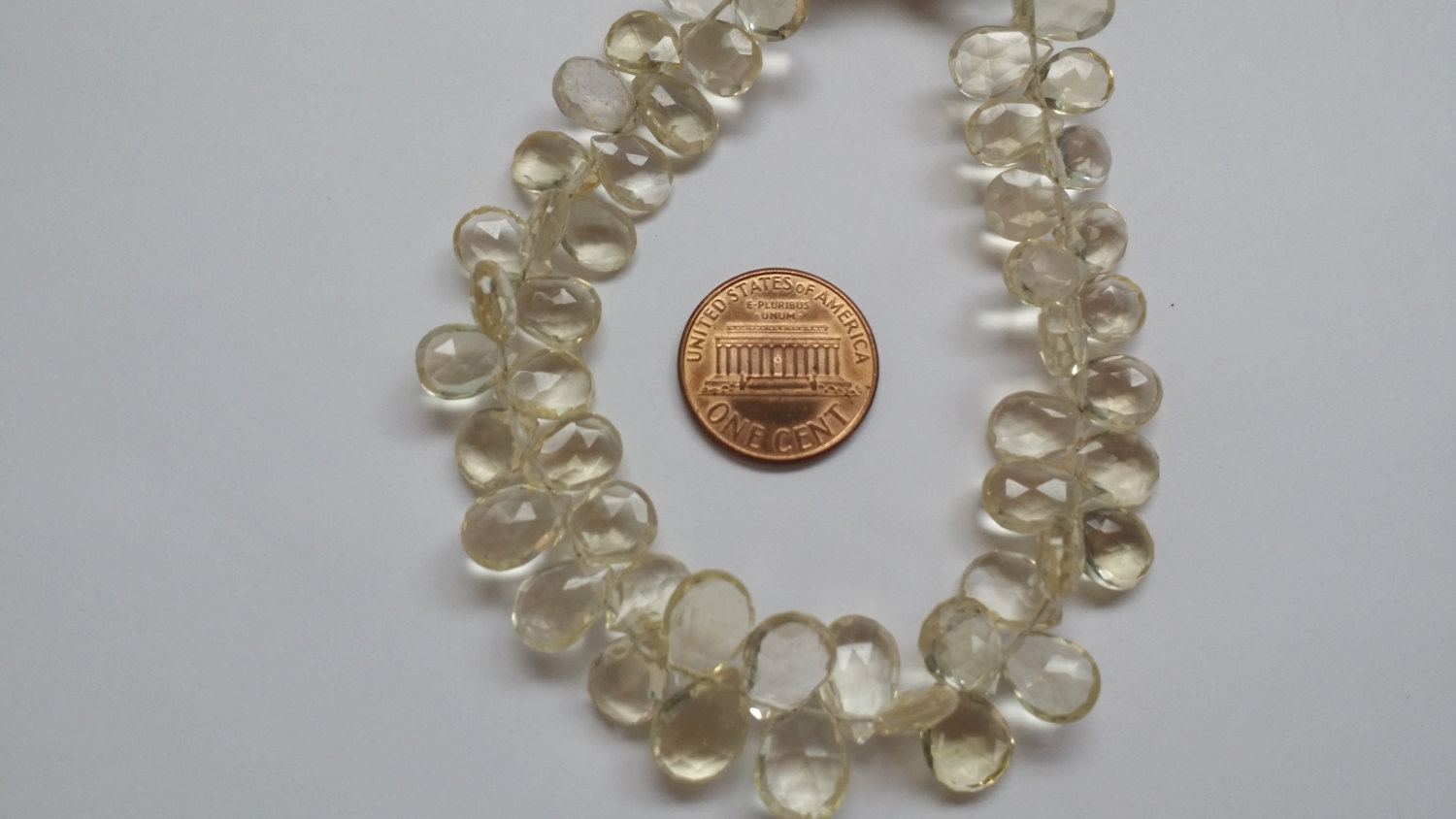 Light Beer Hydro Quartz Pear Faceted