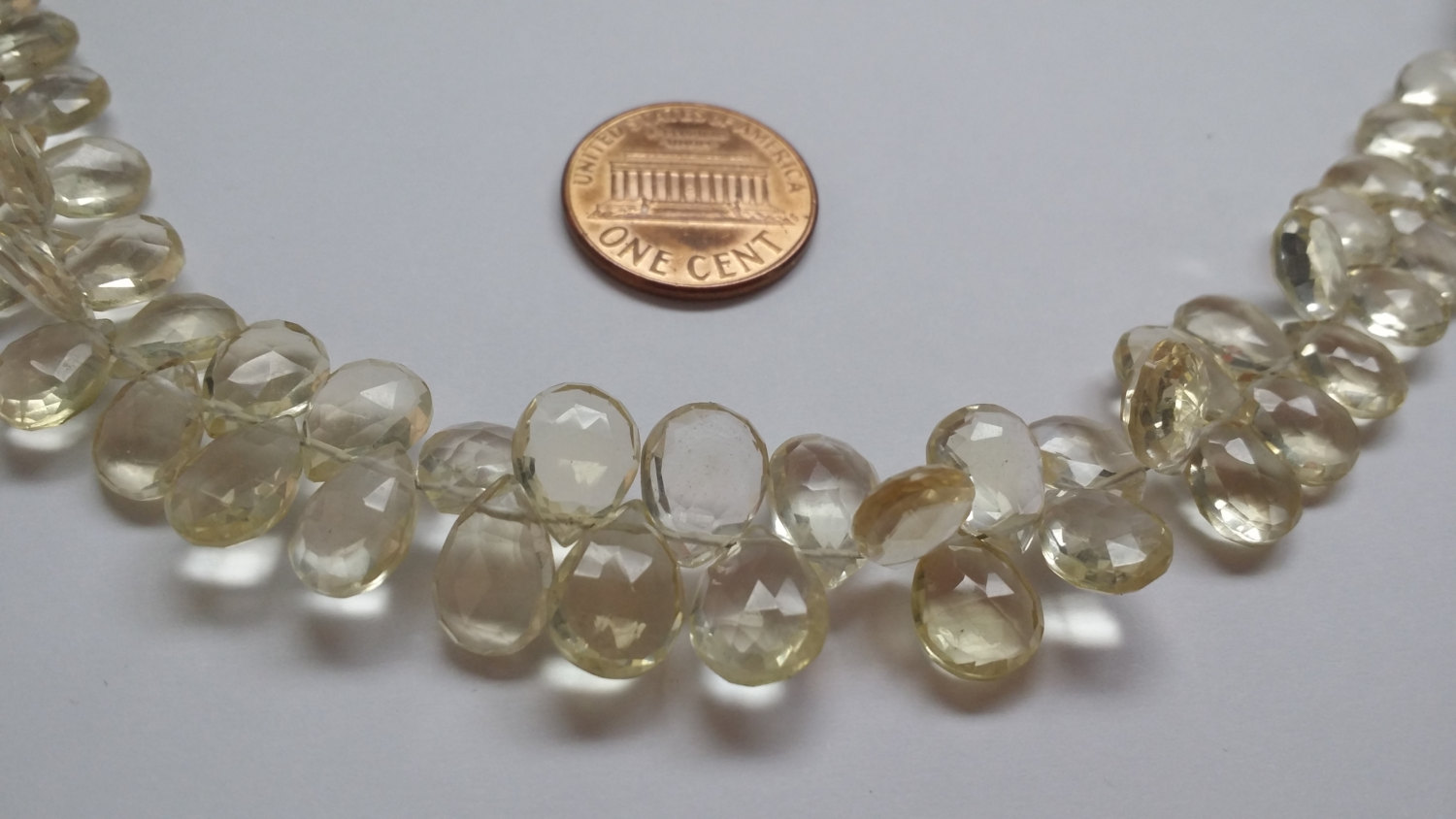Light Beer Hydro Quartz Pear Faceted