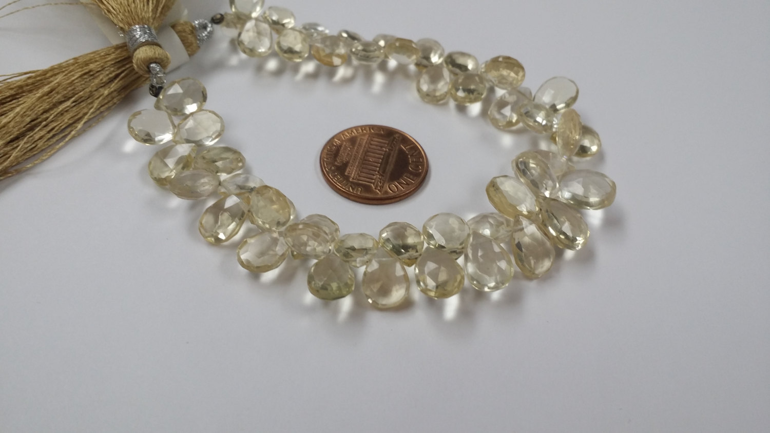 Light Beer Hydro Quartz Pear Faceted