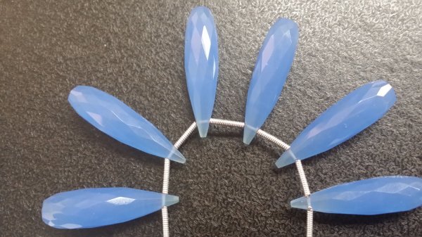 Light Blue Hydro Quartz Long Drops
