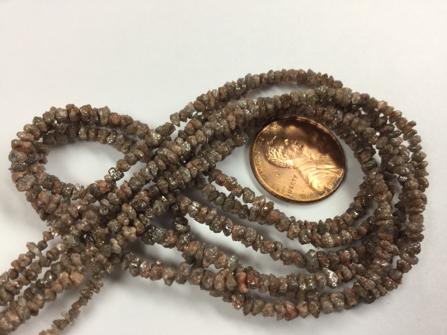 Light Brown Rough Cut Diamonds Faceted