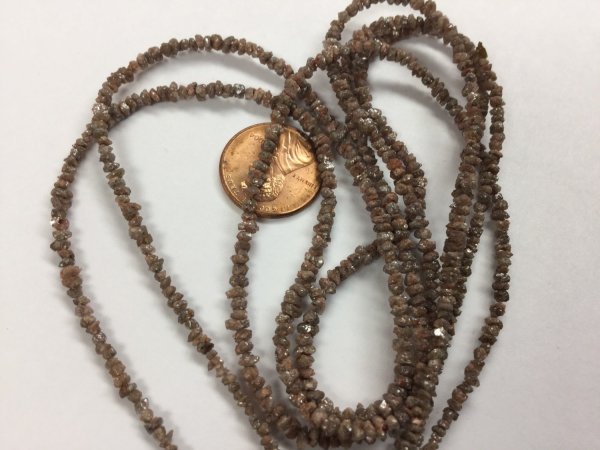 Light Brown Rough Cut Diamonds Faceted