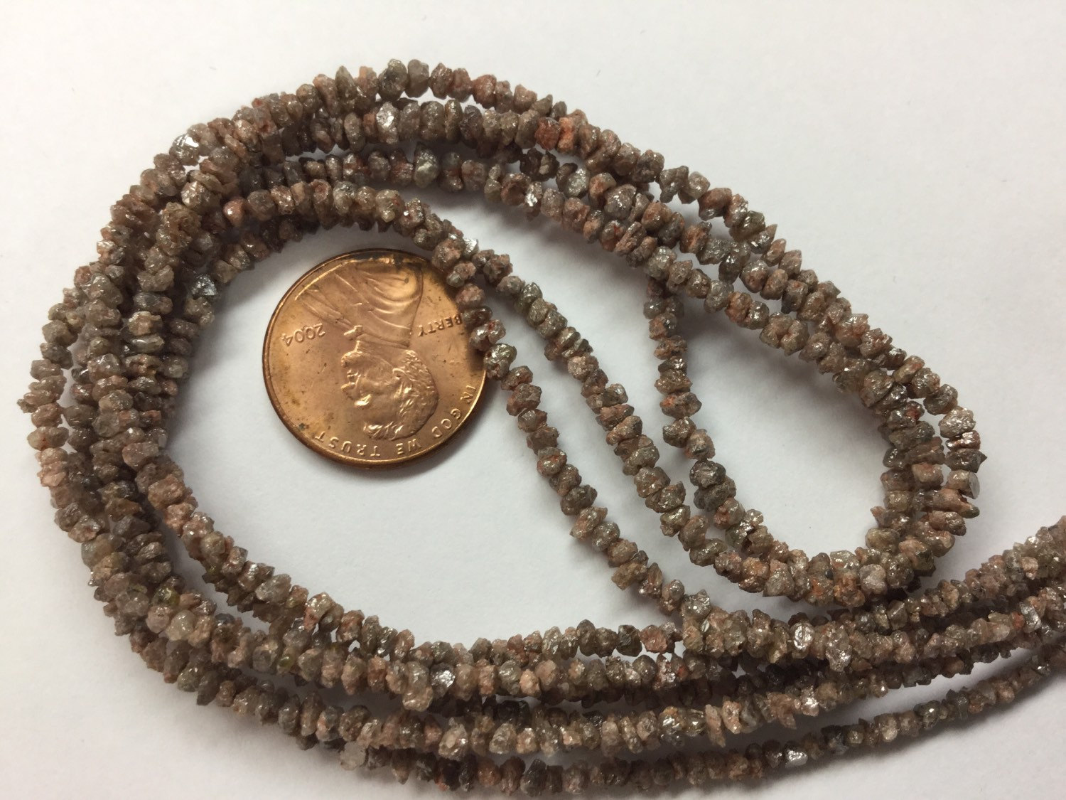 Light Brown Rough Cut Diamonds Faceted