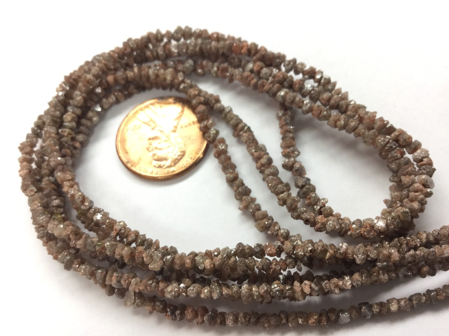 Light Brown Rough Cut Diamonds Faceted