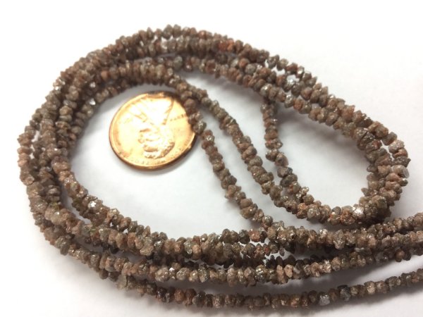 Light Brown Rough Cut Diamonds Faceted