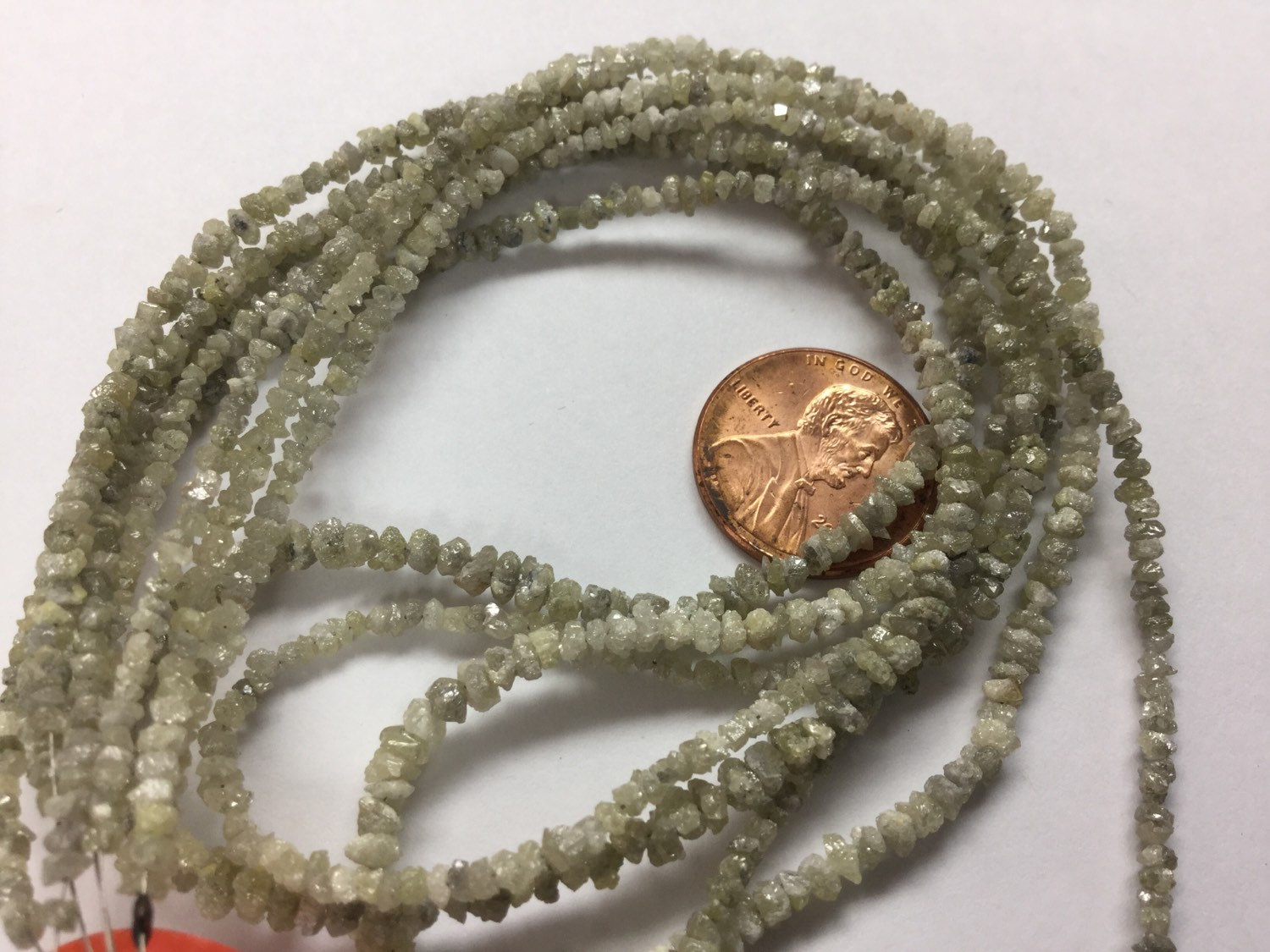 Light Champagne Rough Cut Diamonds Faceted