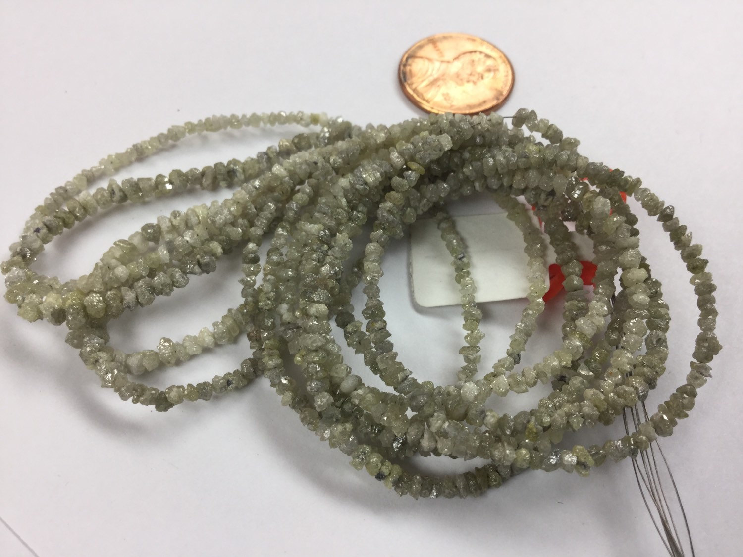 Light Champagne Rough Cut Diamonds Faceted