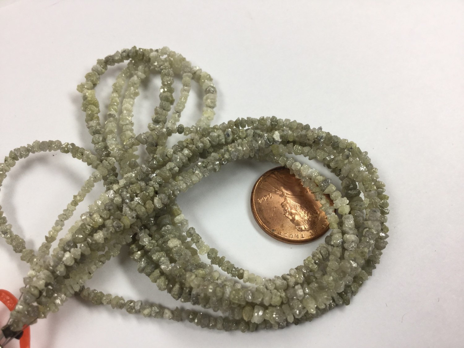 Light Champagne Rough Cut Diamonds Faceted