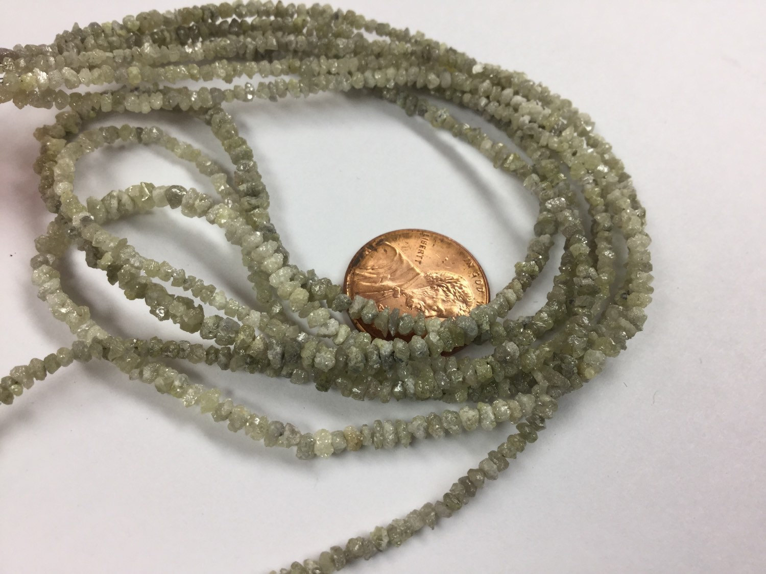 Light Champagne Rough Cut Diamonds Faceted