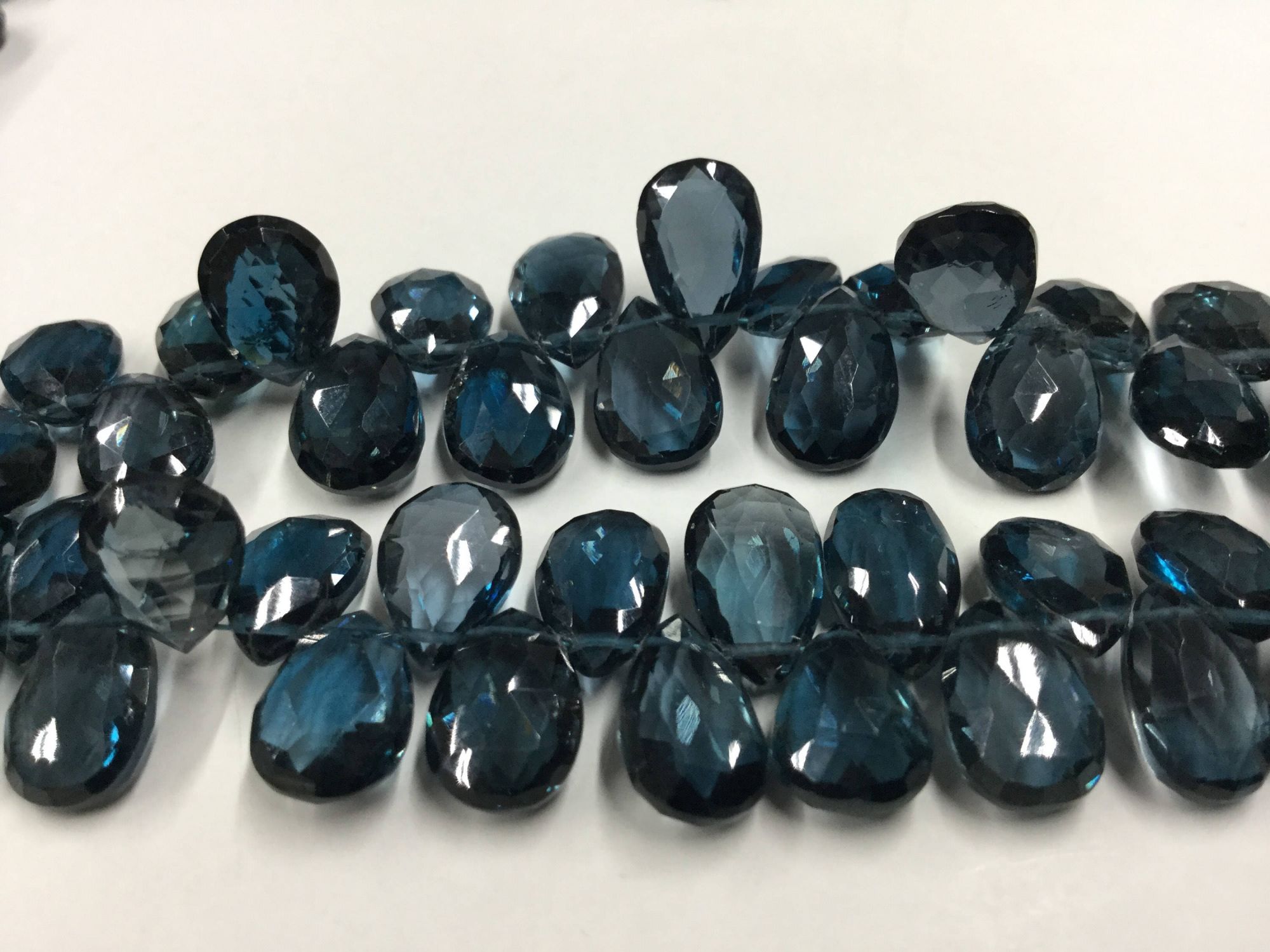 London Blue Topaz Pears Faceted